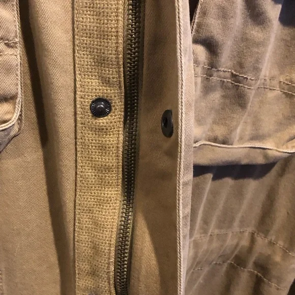 TIMBERLAND Canvas Earth Keeper Zipper and Snap Front Coat Sz 2XL - Picture 7 of 11